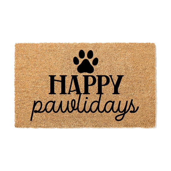 Happy Pawlidays Christmas Doormat