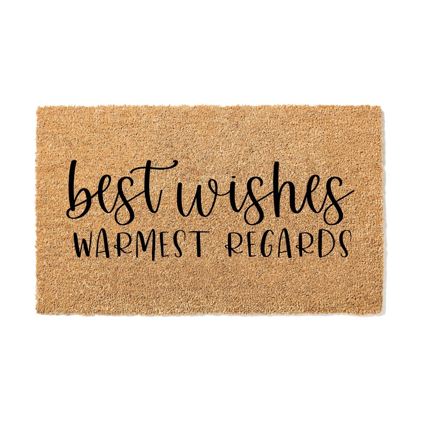 Best Wishes Warmest Regards Doormat
