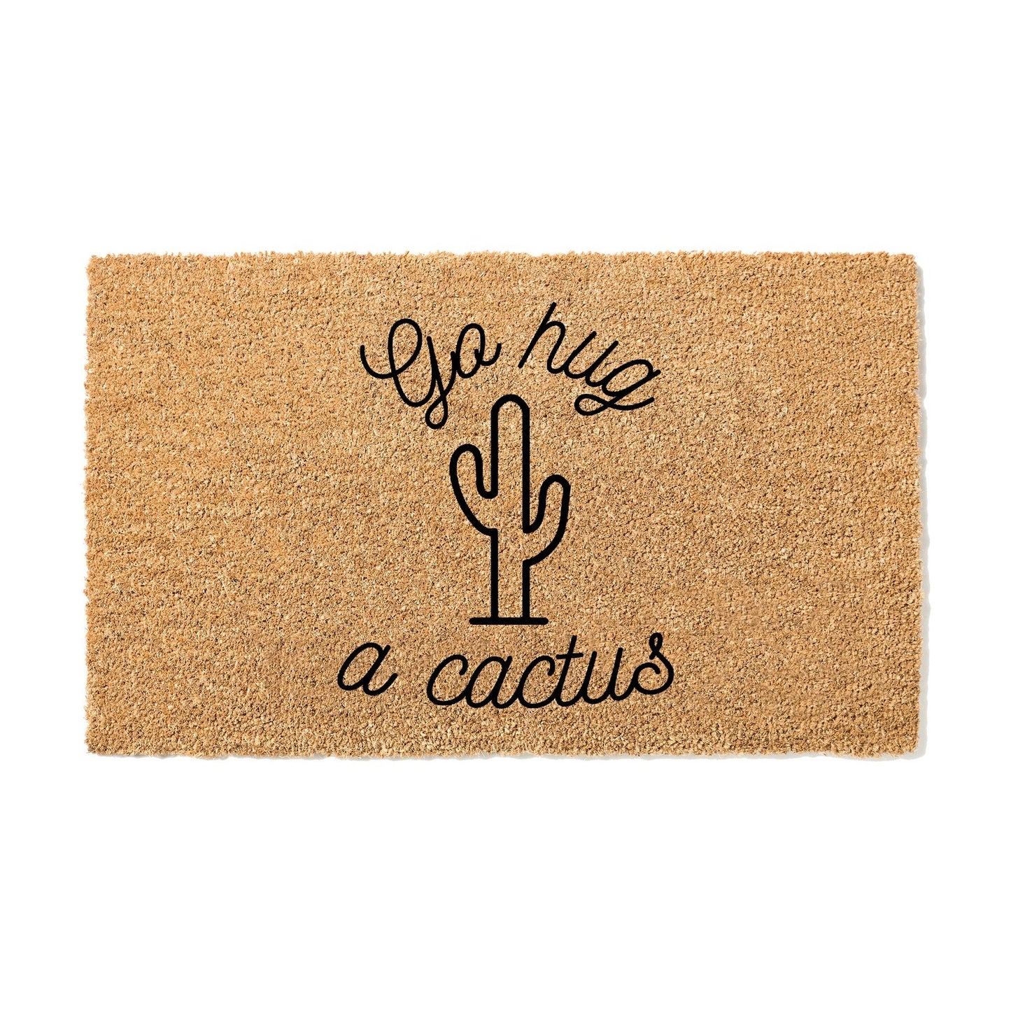 Go Hug a Cactus Doormat