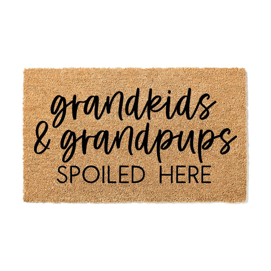 Grandkids and Grandpups Doormat
