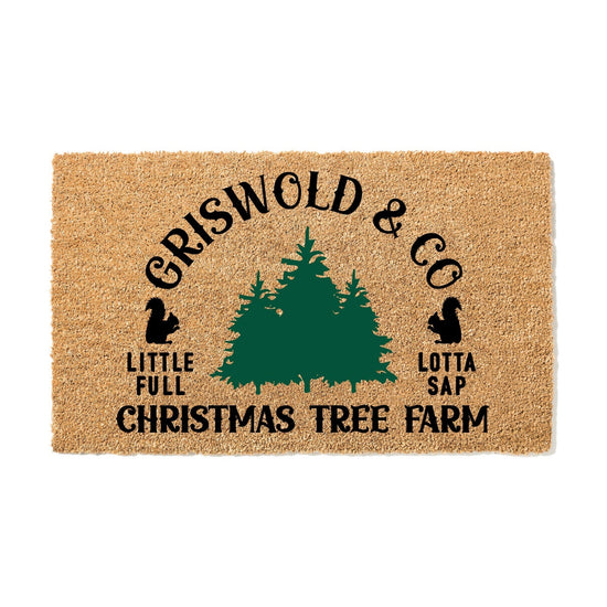 Griswold and Co Christmas Tree Farm Doormat