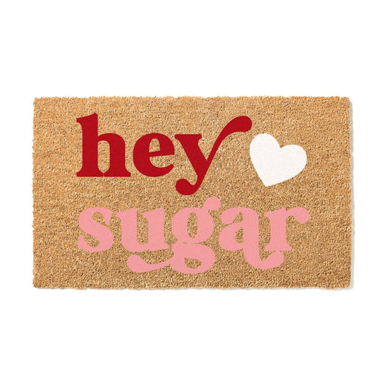 Load image into Gallery viewer, Hey Sugar Valentine&amp;#39;s Day Doormat
