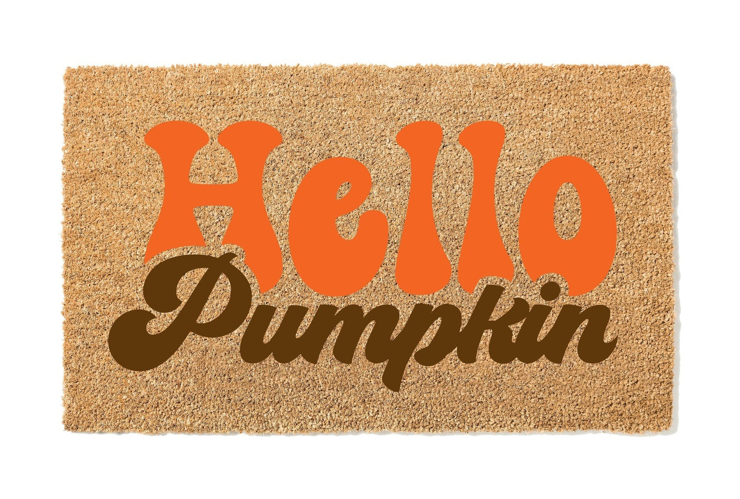 Hello Pumpkin Vintage Retro Doormat
