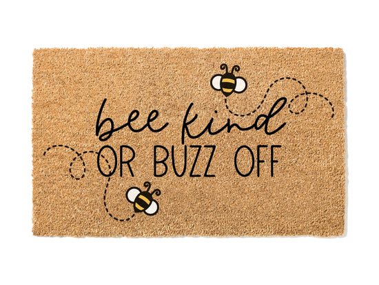 Bee Kind or Buzz Off Doormat