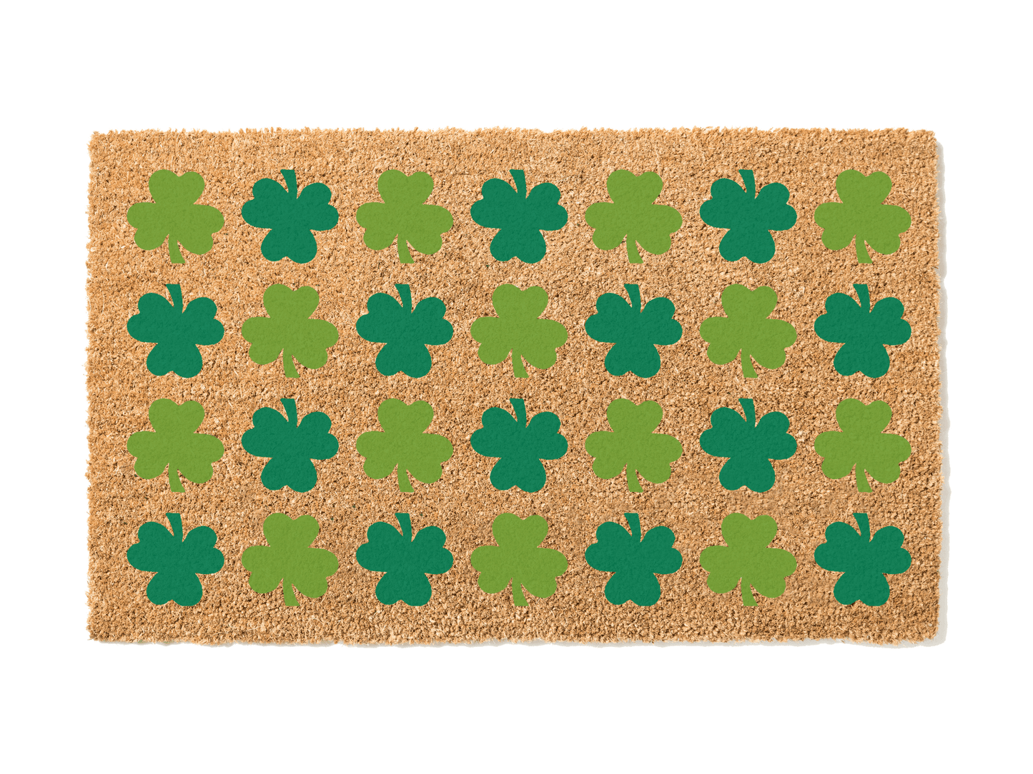 Load image into Gallery viewer, Shamrock Pattern St. Patrick&amp;#39;s Day Doormat

