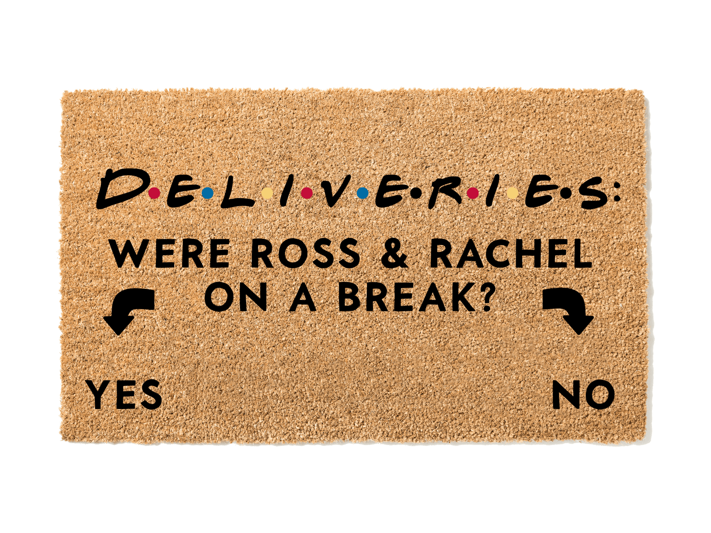 Load image into Gallery viewer, Were Ross and Rachel On A Break Doormat

