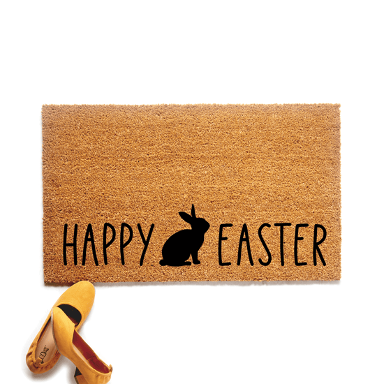 Happy Easter Bunny Doormat