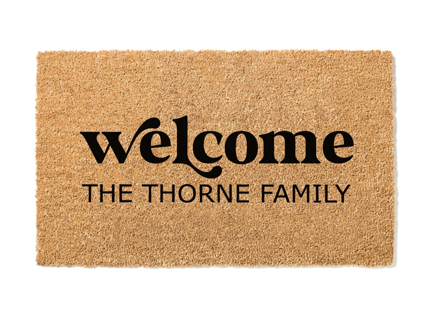 Load image into Gallery viewer, Personalized Welcome Last Name Custom Doormat
