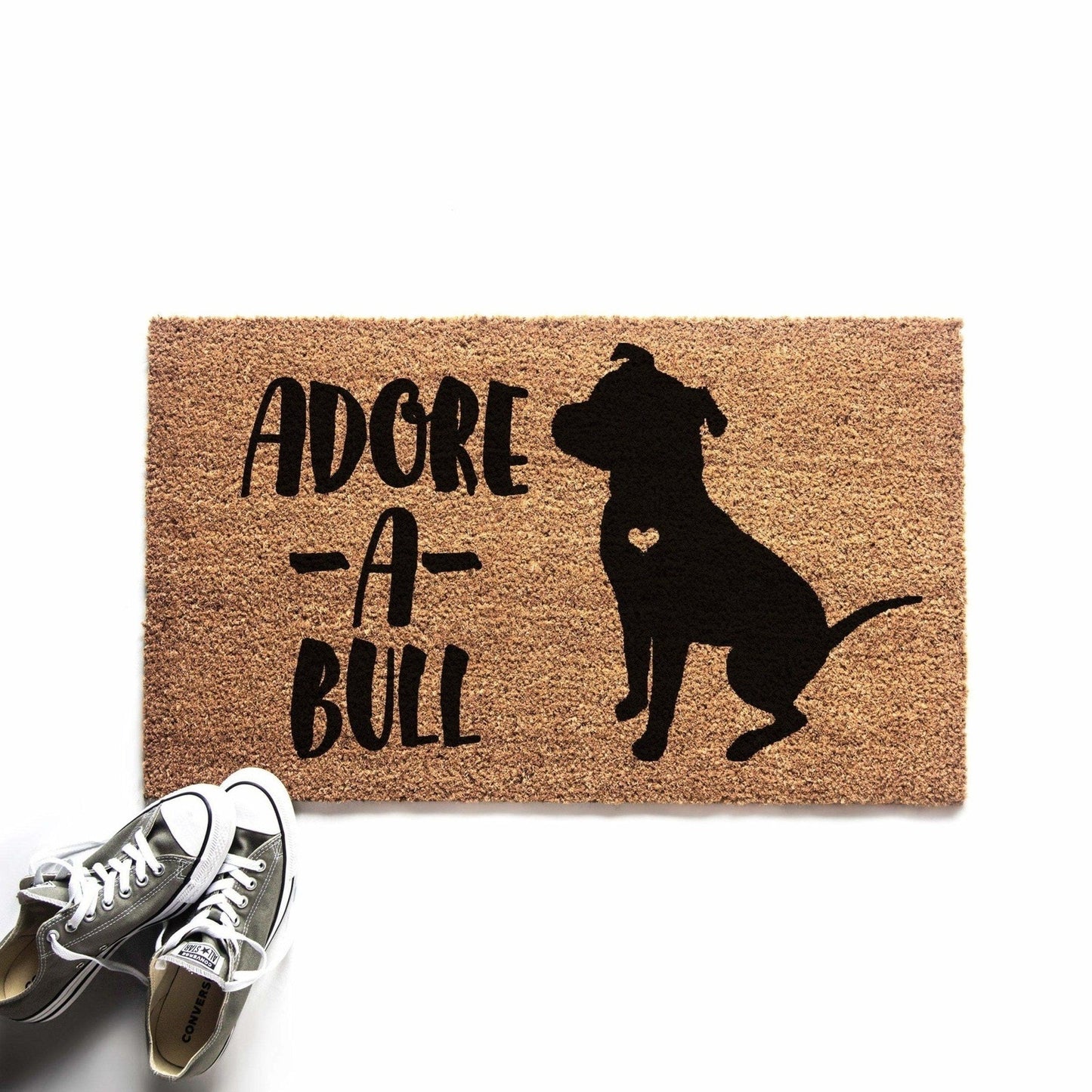 Load image into Gallery viewer, Adore-a-Bull Pitbull Doormat
