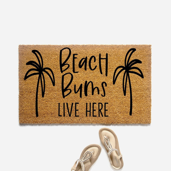 Beach Bums Live Here Doormat