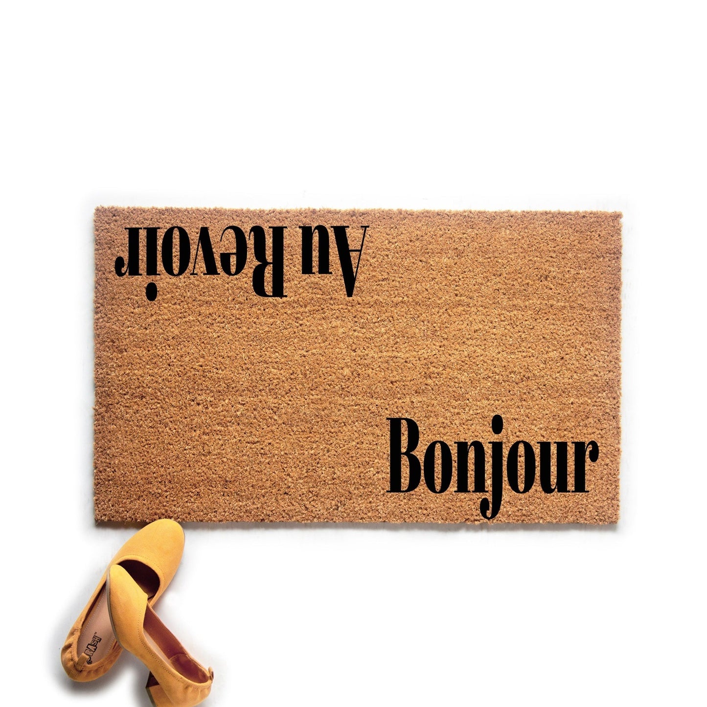 Load image into Gallery viewer, Bonjour Au Revoir Doormat
