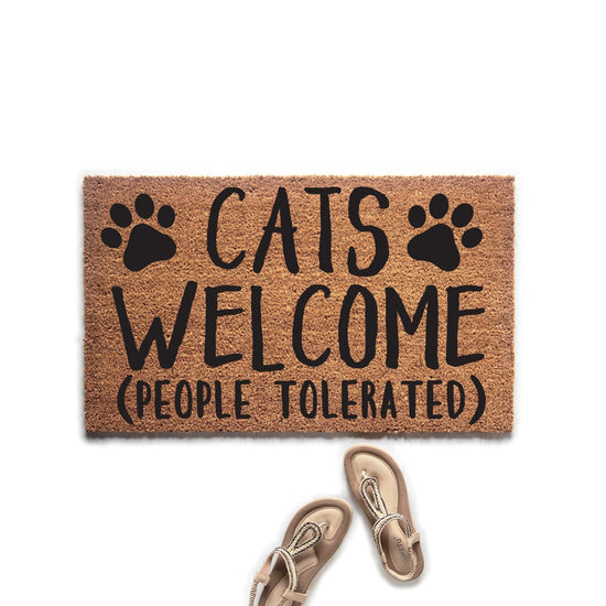Cats Welcome, People Tolerated Doormat