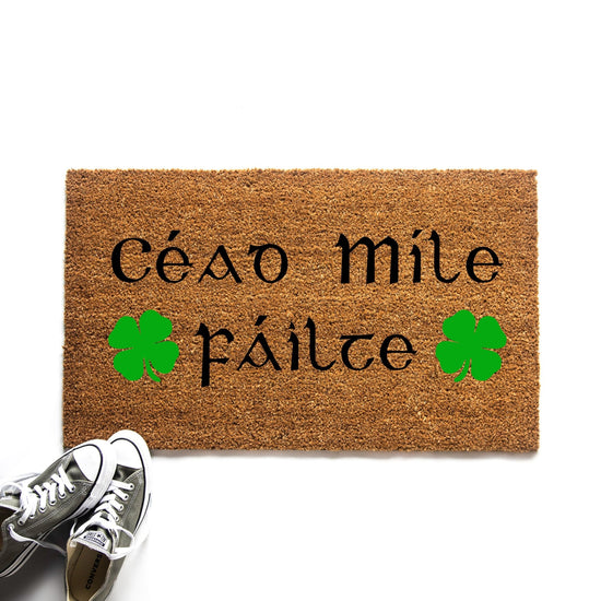 Céad Míle Fáilte Gaelic Doormat