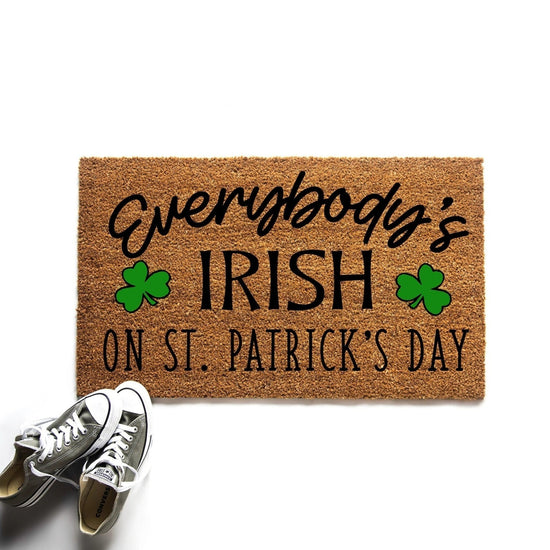 Everybody's Irish on St. Patrick's Day Doormat