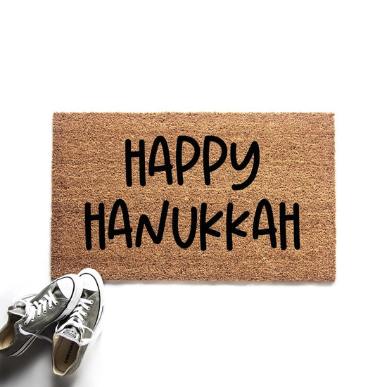 Load image into Gallery viewer, Happy Hanukkah Doormat
