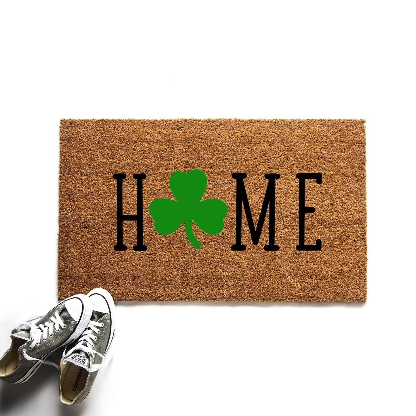 Load image into Gallery viewer, Home Shamrock St. Patrick&amp;#39;s Day Irish Doormat
