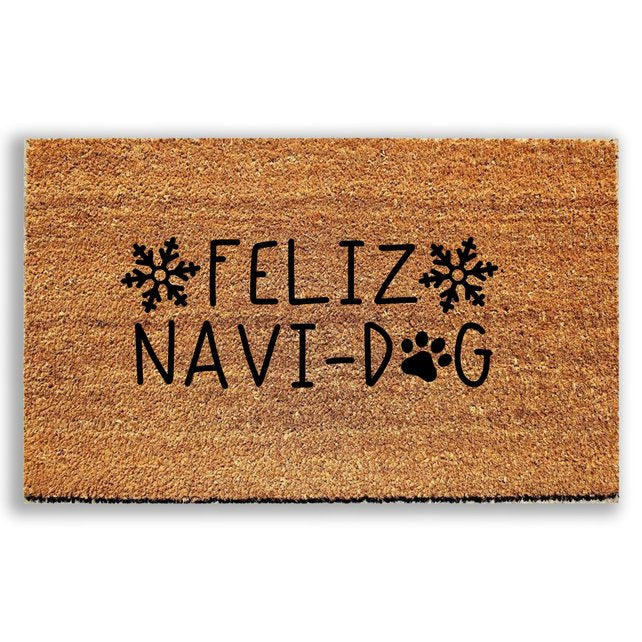 Feliz Navi-Dog Christmas Doormat