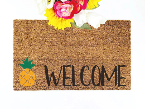 Load image into Gallery viewer, Welcome Pineapple Doormat
