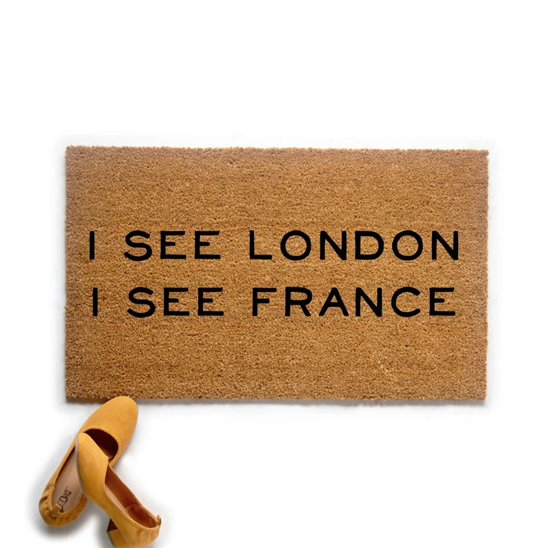 Load image into Gallery viewer, I See London I See France Doormat
