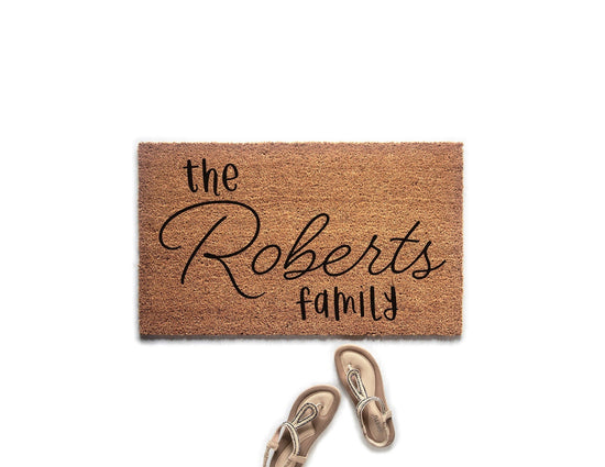 Personalized Family Name Custom Doormat