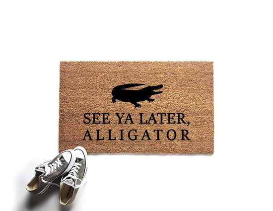 Load image into Gallery viewer, See Ya Later Alligator Doormat
