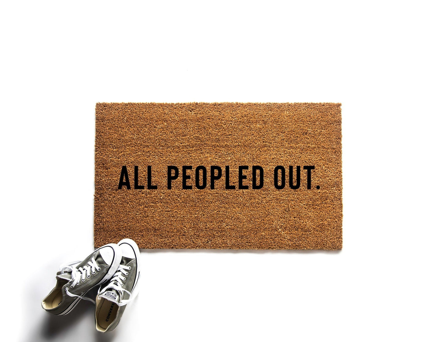 All Peopled Out Doormat