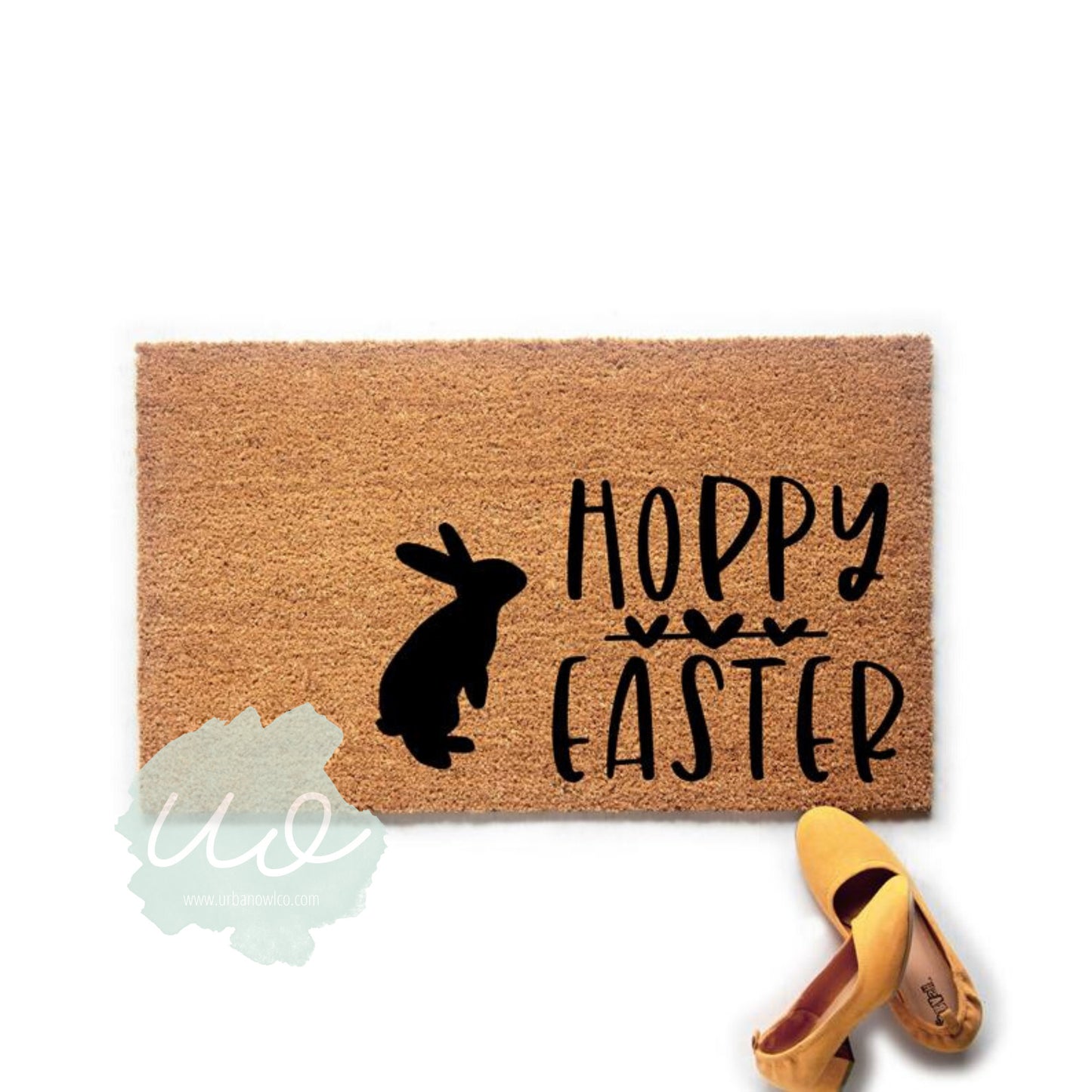 Hoppy Easter Bunny Doormat