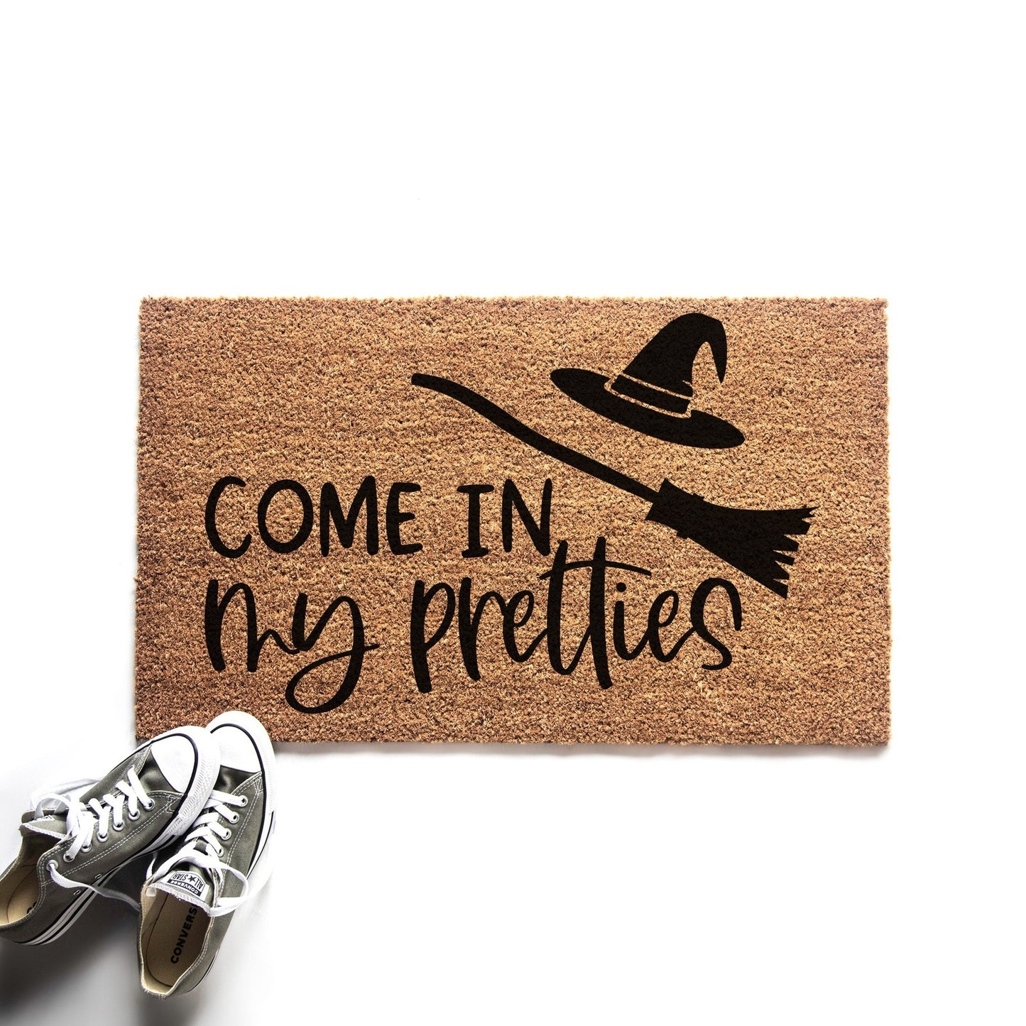 Load image into Gallery viewer, Come in My Pretties Halloween Witch Doormat
