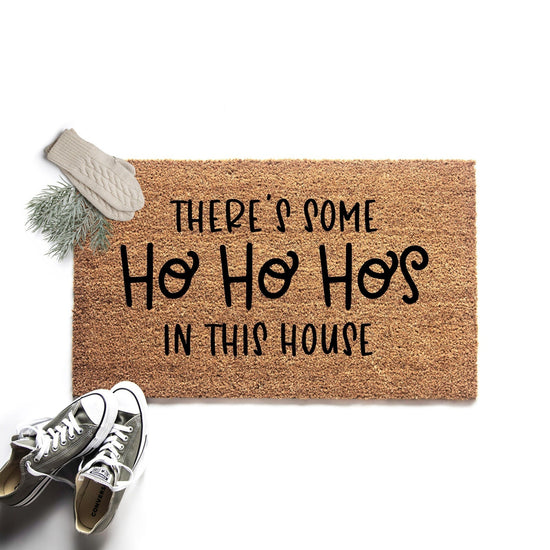 Load image into Gallery viewer, Ho Ho Hos In This House Christmas Doormat
