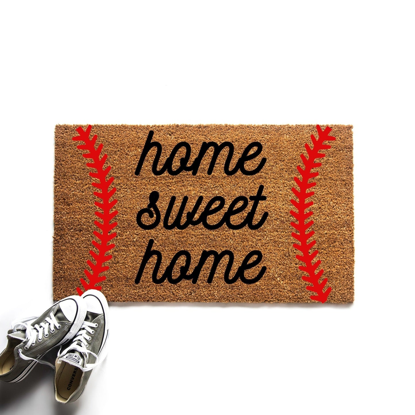 Load image into Gallery viewer, Home Sweet Home Baseball Doormat
