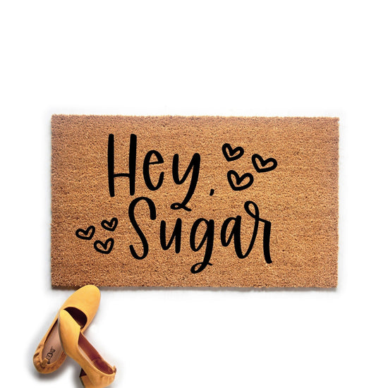 Load image into Gallery viewer, Hey Sugar Valentine&amp;#39;s Day Doormat
