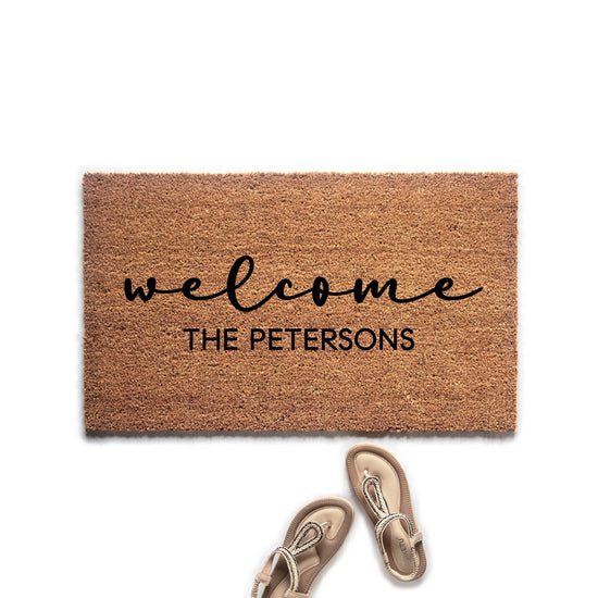 Personalized Last Name Welcome Doormat