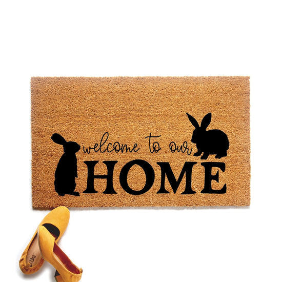 Welcome to Our Home Easter Doormat