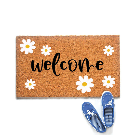 Load image into Gallery viewer, Welcome Daisies Doormat
