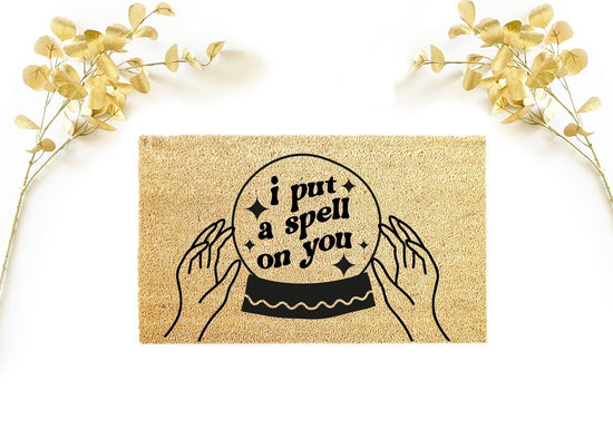 I Put A Spell On You Halloween Doormat