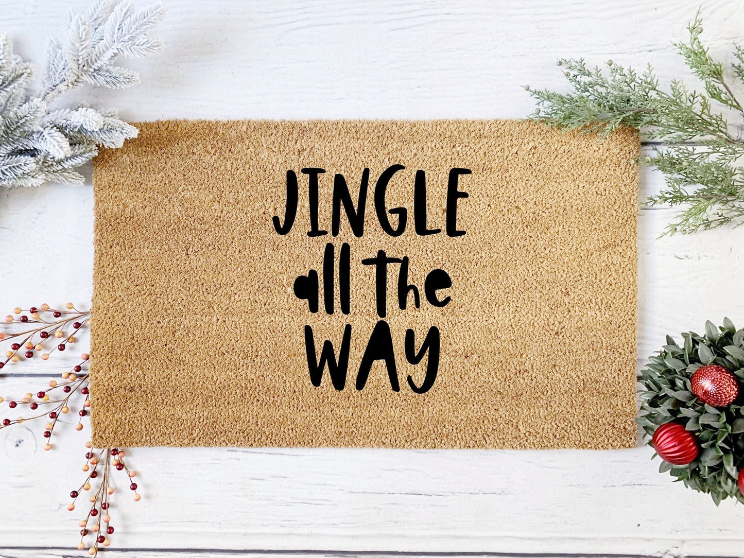 Jingle All The Way Christmas Doormat