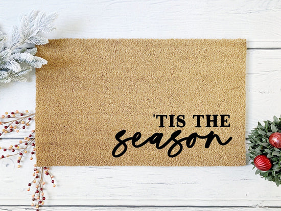 Load image into Gallery viewer, Tis The Season Holiday Doormat
