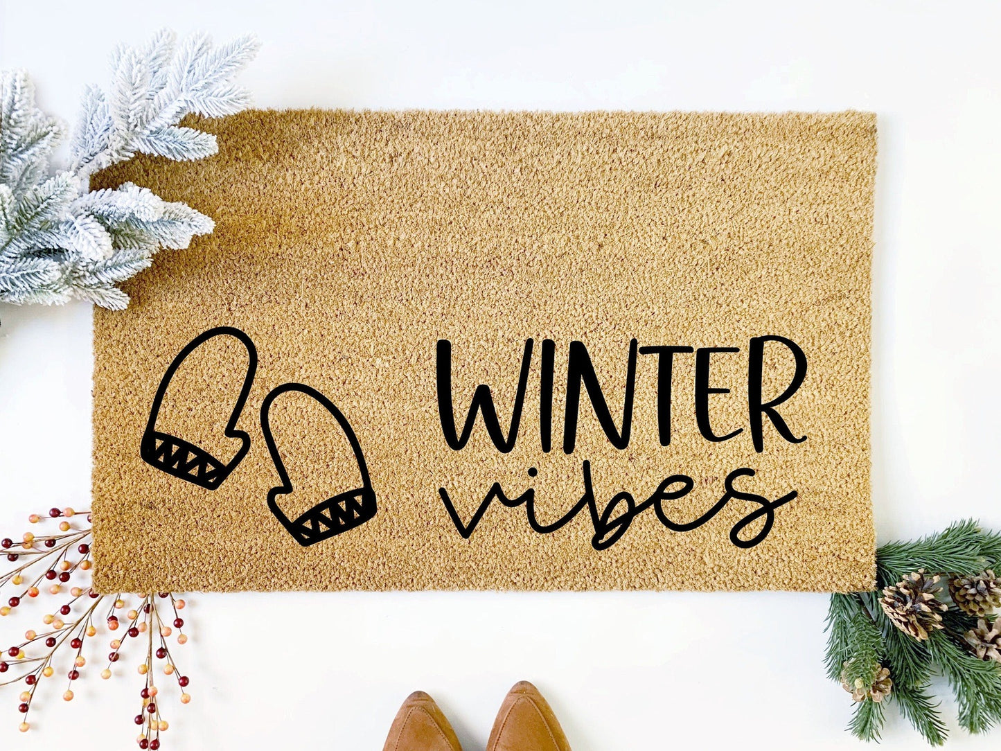Winter Vibes Holiday Doormat