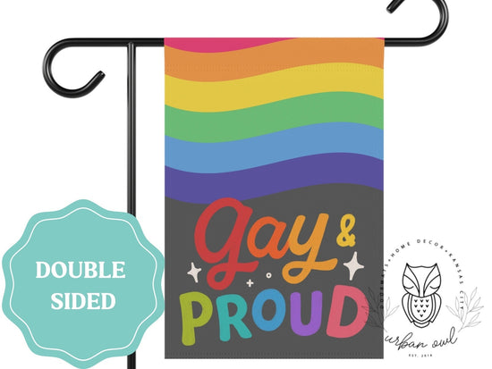 Gay and Proud LGBTQIA+ Garden Flag