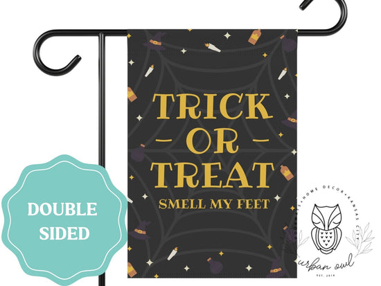 Load image into Gallery viewer, Trick or Treat Halloween Garden Flag
