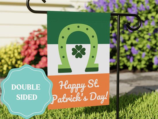 Load image into Gallery viewer, St. Patrick&amp;#39;s Day Garden Flag, Irish Sign
