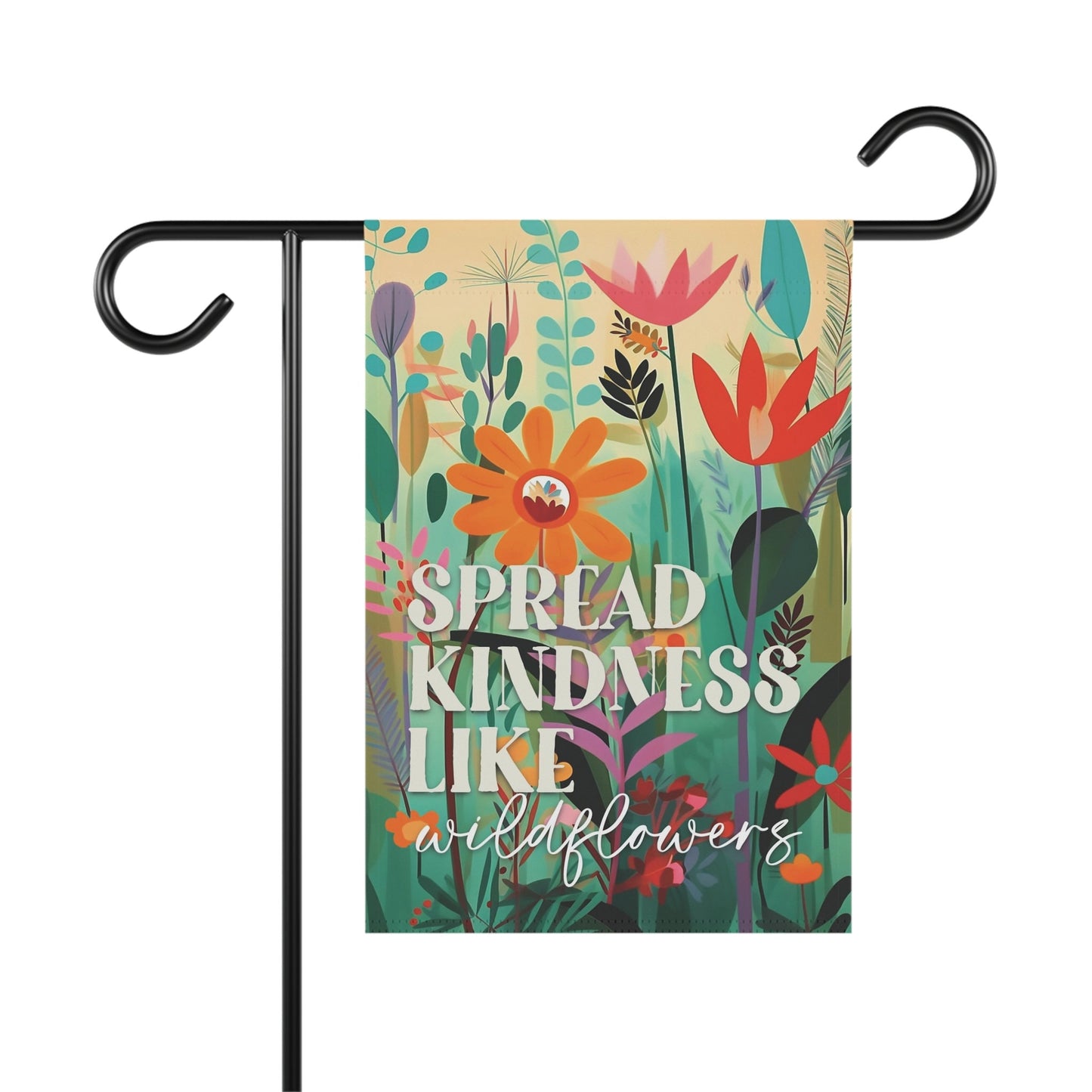 Load image into Gallery viewer, Spread Kindness Like Wildflowers Double Sided Garden Flag
