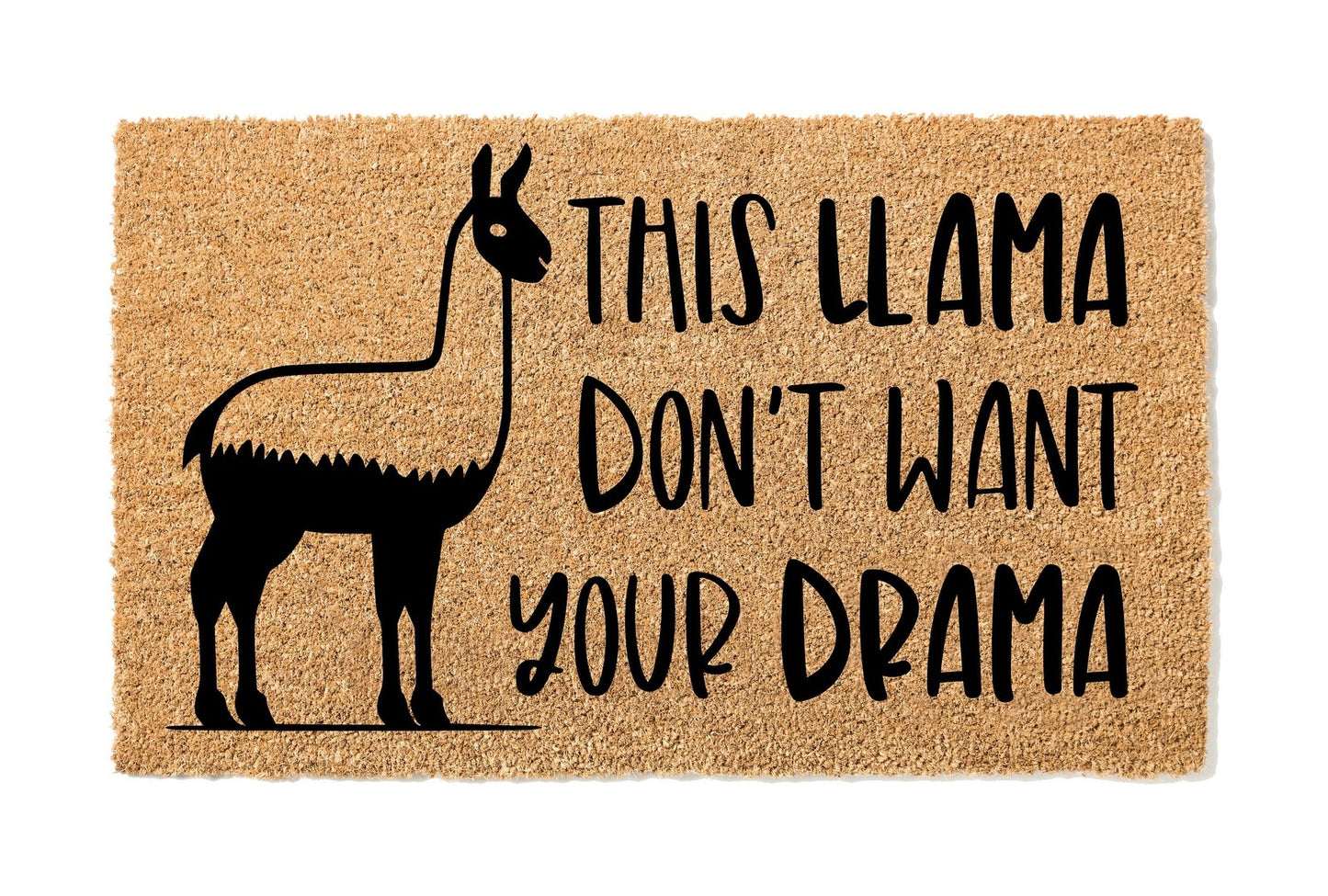 Load image into Gallery viewer, Don&amp;#39;t Need Your Llama Drama Doormat
