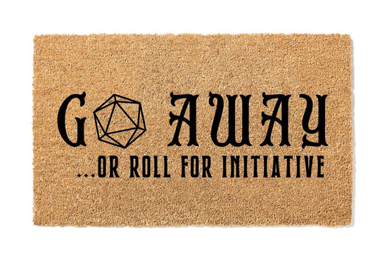 Go Away or Roll for Initiative Doormat