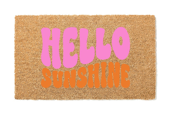 Hello Sunshine Retro Doormat