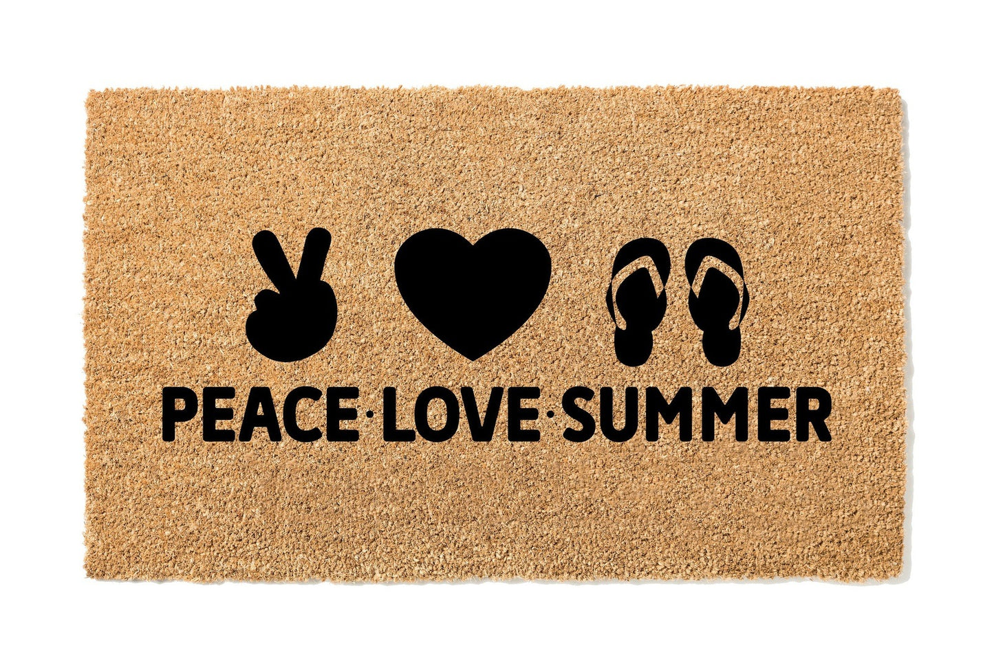 Peace Love Sunshine Summer Doormat