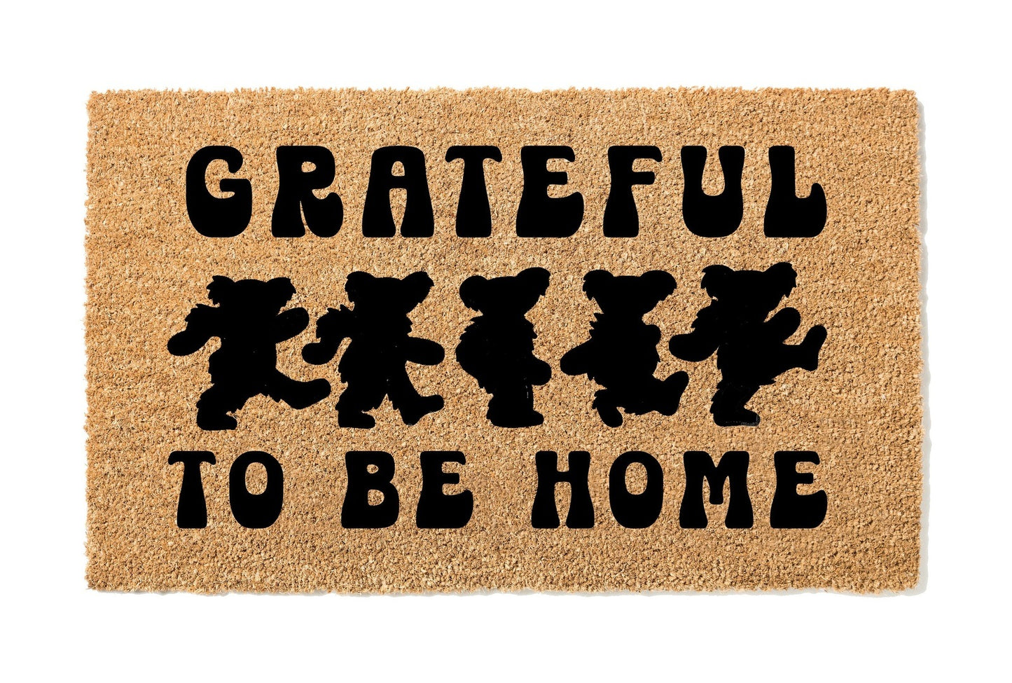 Grateful to Be Home Dancing Bears Doormat