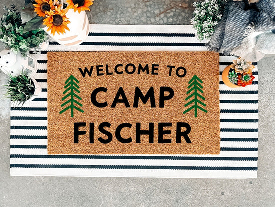Personalized Camp Doormat