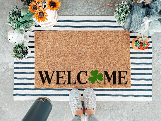 Shamrock Welcome St. Patrick's Day Doormat