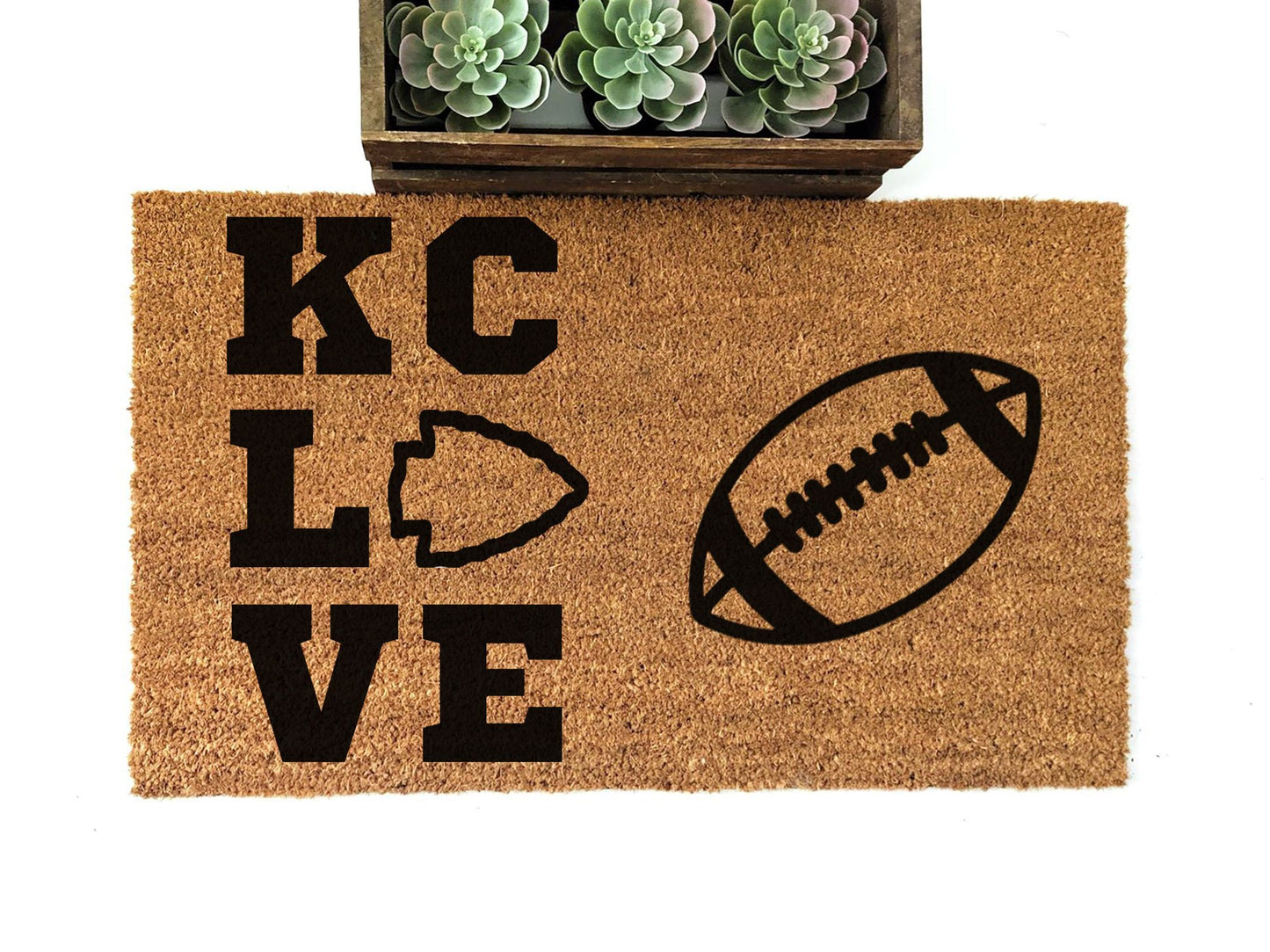 Load image into Gallery viewer, Kansas City Chiefs Love Doormat
